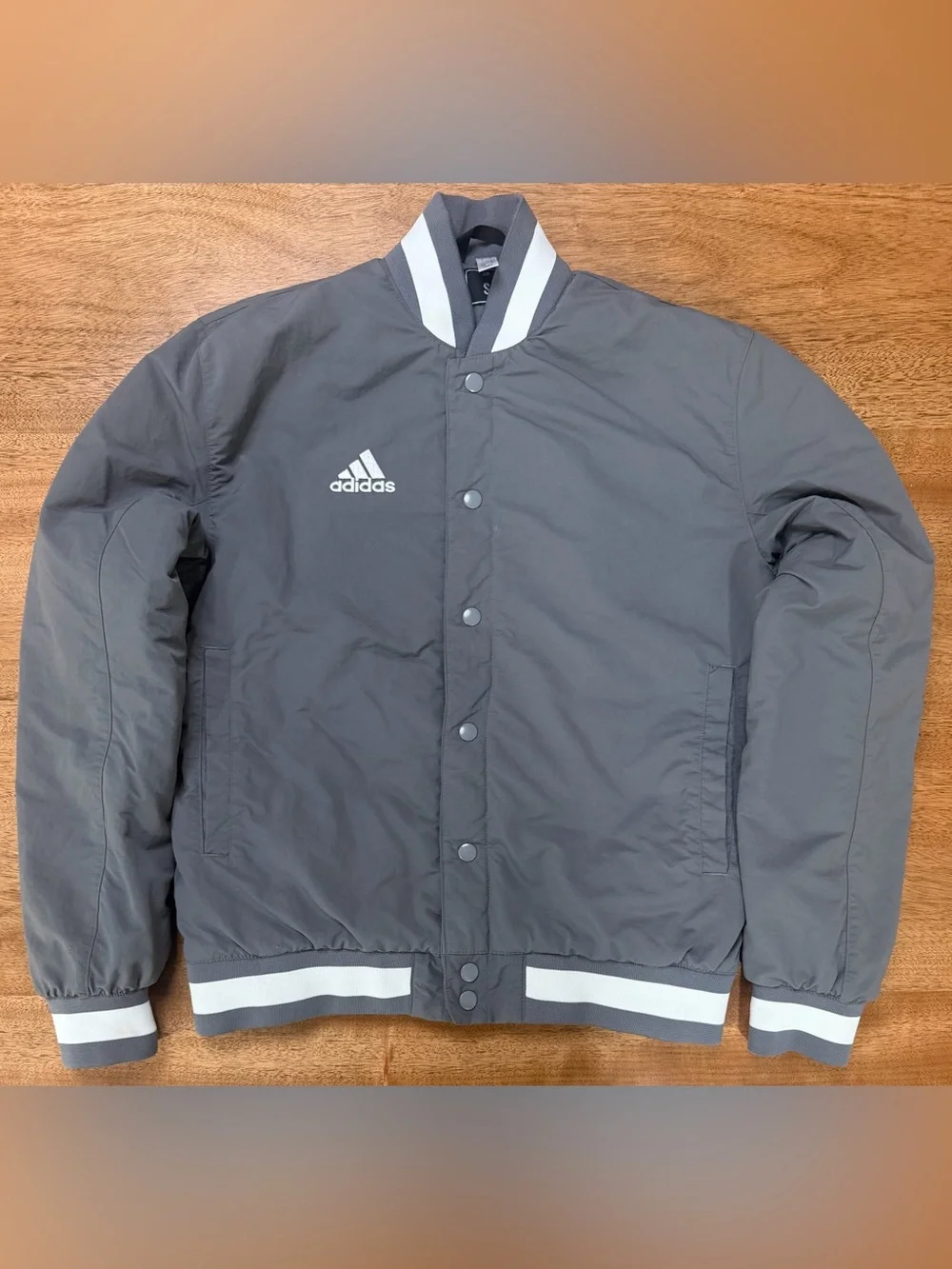 adidas - Men’s Coach Jacket | Button Up Puffer Jacket, Size S